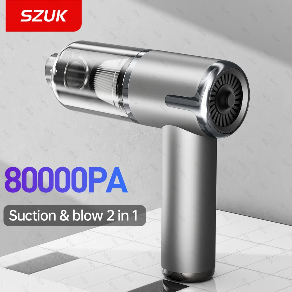 

Автомобильный пылесос SZUK 80000PA, мощный ручной мини-машина для очистки, мощный беспроводной портативный пылесос для автомобиля и дома пылесос автомобильный ручной пылесос автопылесос мини пылесос беспроводной