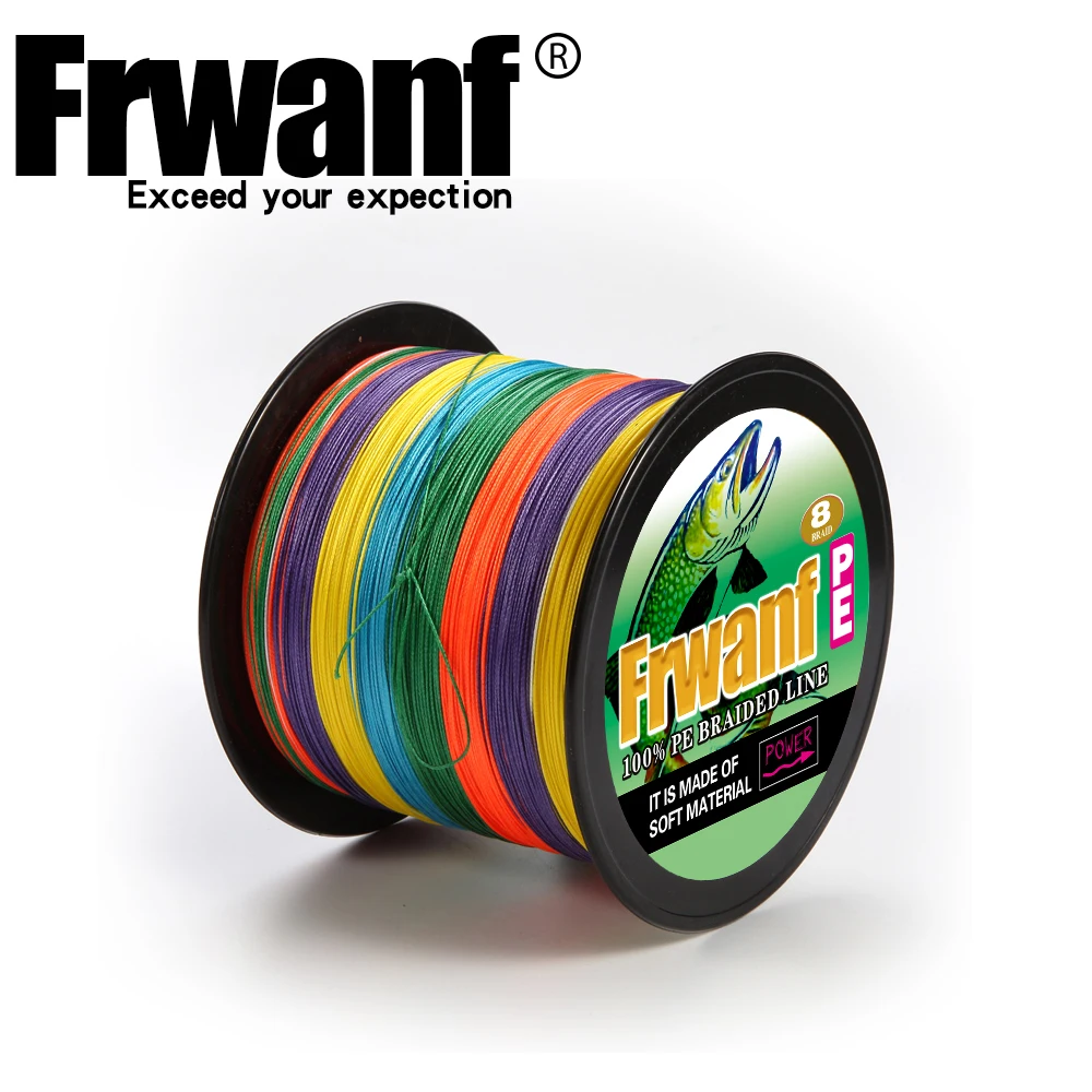 Frwanf Braided Fishing Line 8 Strands Super Strong PE Fishing