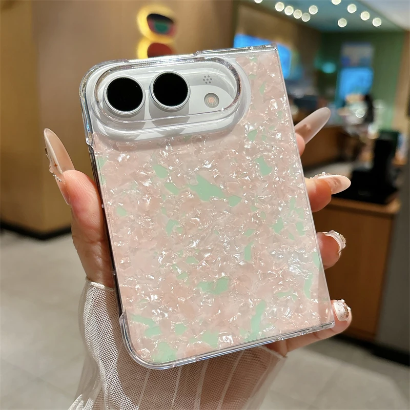 Luxury Glitter Dream Shell Laser Phone Case – 2-in-1 Shockproof Bumper Hard Cover