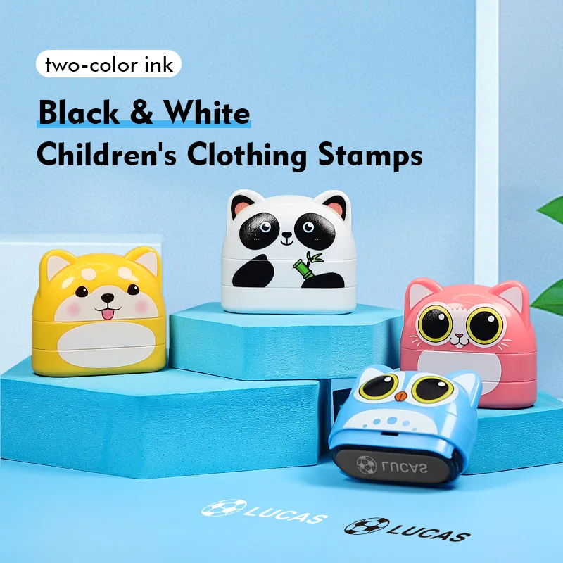 Children's Name Stamp Custom Double -layer ink Student's Stamp Kindergarten Clothes Waterproof Name Sticker name stamp,name stickers,name sticker