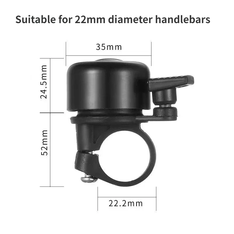 Super Loud Bicycle Bell Invisible Folding Bicycle Horn Cycling Accessories