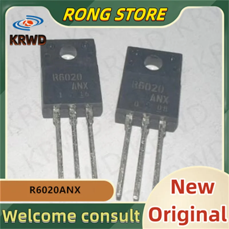 

10PCS R6020 New and Original Chip IC R6020ANX TO-220F field-effect transistor