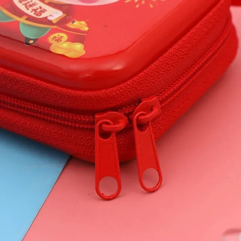 Cartoon Coin Purse Christmas Theme Children's New Year Gift Wallet Mini Portable Cute Money Pouch Square Round Coin Case