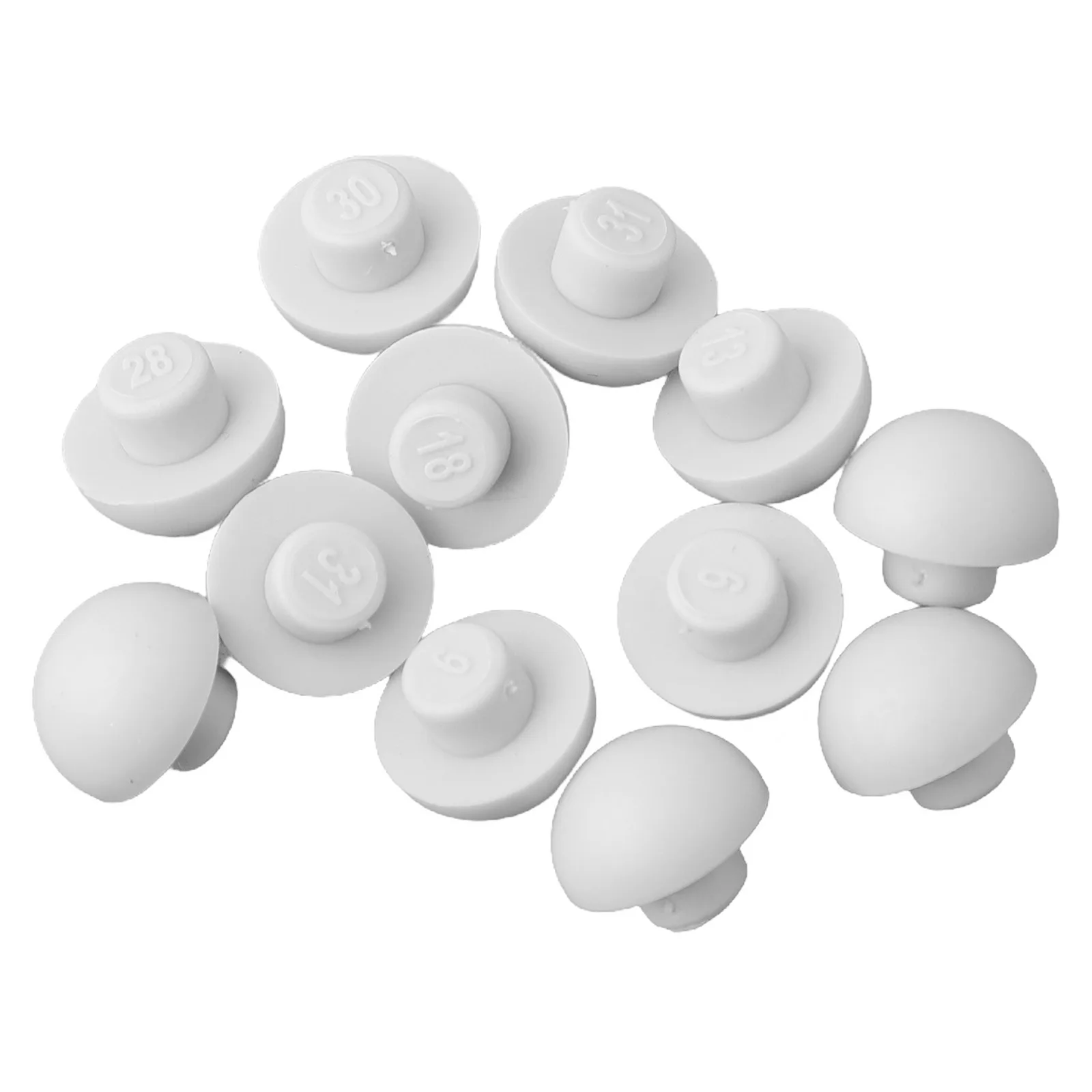 12Pcs Toilet Seat er Toilet Seat Bumpers Top Cover Cushion Stopper Gray Shock-Proof Pad Bathroom Accessories