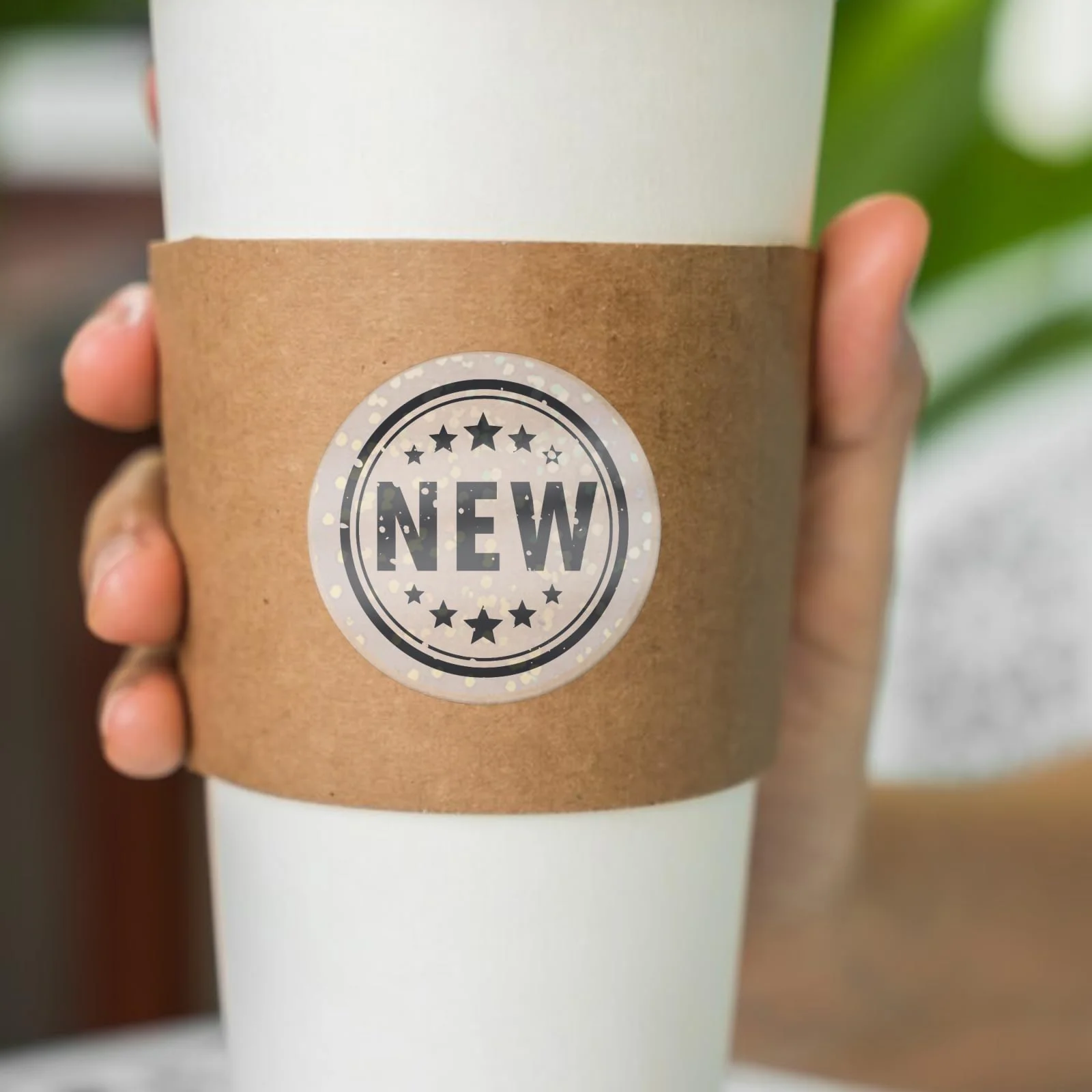 Gift Packaging Transparent Stickers, Flash Laser Dot Self-Adhesive Paper Sealing Labels, for Any Small Handmade Projects