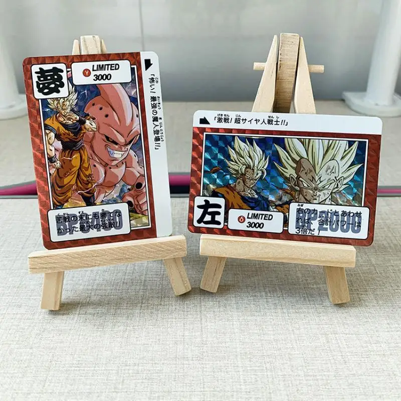 NEW Anime Dragon Ball Son Goku Majin Buu Vegeta IV DIY homemade cards Game Collection Children\'s toys Birthday present