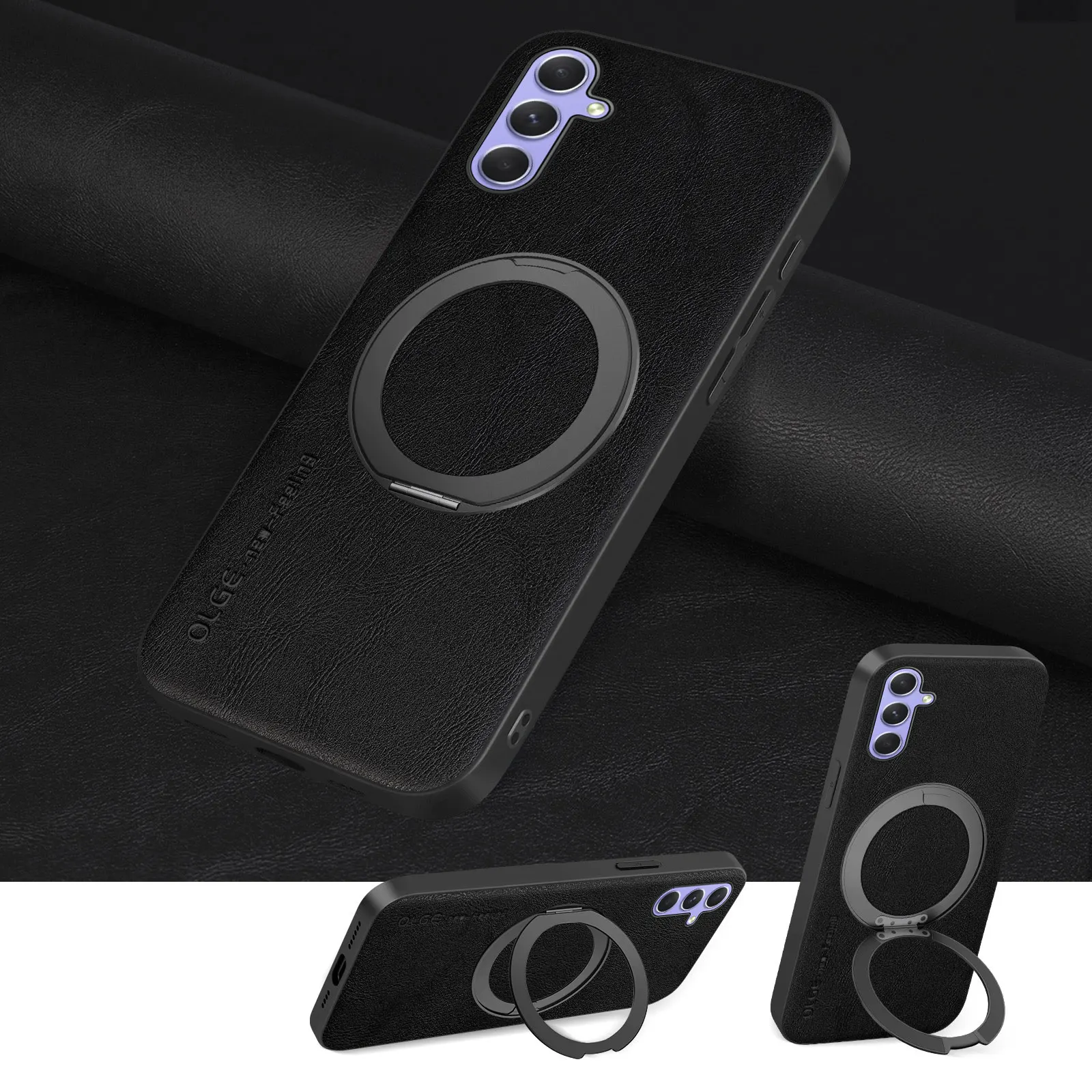 Magnetic Retro Soft Stand Phone Case