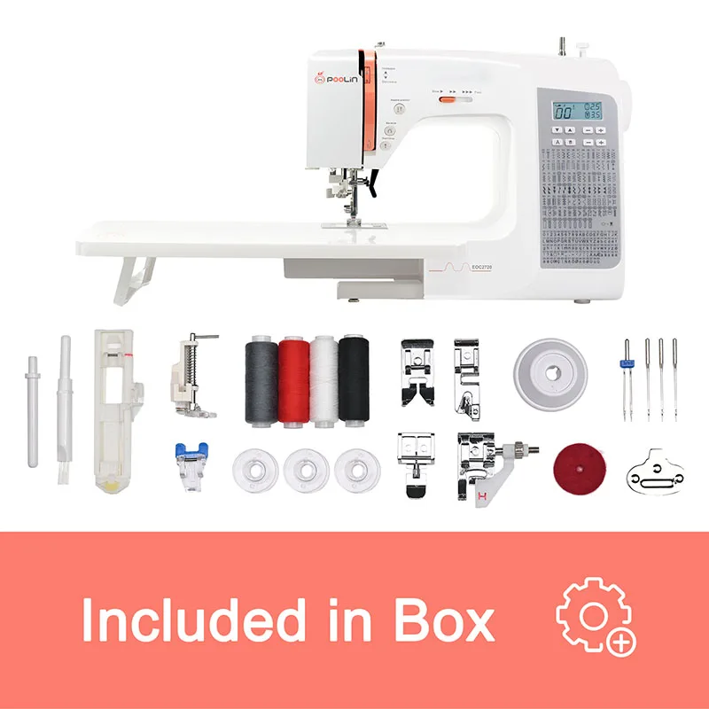 Poolin Basic Sewing Machine EOC565 For Children and Beginners-27Stitch  Applications