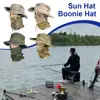 Women Men Hiking Fishing Boonie Hat Outdoor Sport Sun UV Protection Neck Face Camouflage Adjustable Bucket Caps and Mask 4