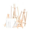 Wooden Easel For Painting,20cm 24cm 30cm 40cm 50cm Height Folding Desktop Display Triangle Bracket,Art Supplies,1 Piece HJ-02 2
