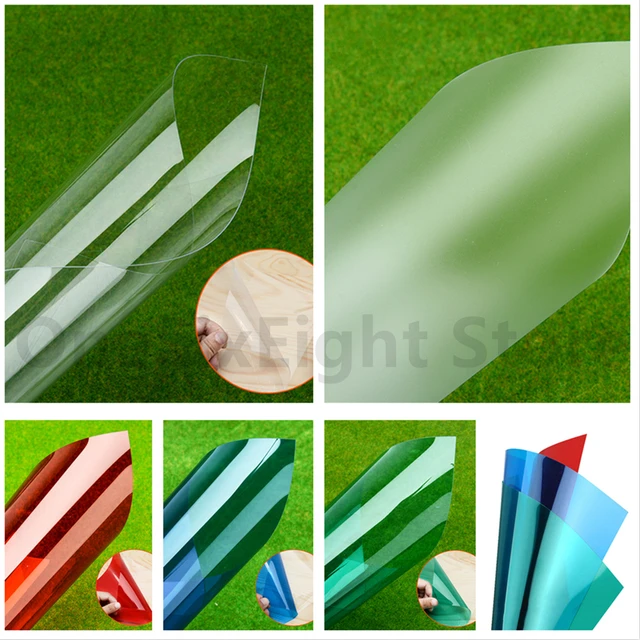 300x200mm Flexible PVC Plastic Sheet Thin 0.3 0.5mm with Film 5 Color  Transparent Building Model DIY Handmade Matte Material - AliExpress