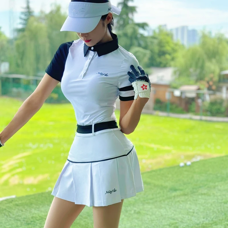 Summer Golf Women's Short Sleeves Breathable and Slimming Outdoor Leisure Sports