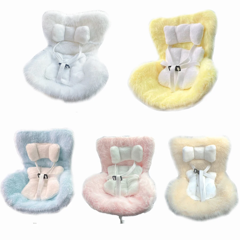 Kawaii Doll Plush Seat For Car Doll Safety Seat Car Air Aromatreatment Decoration Accessories  Suit for All Dolls Wihtin 17cm