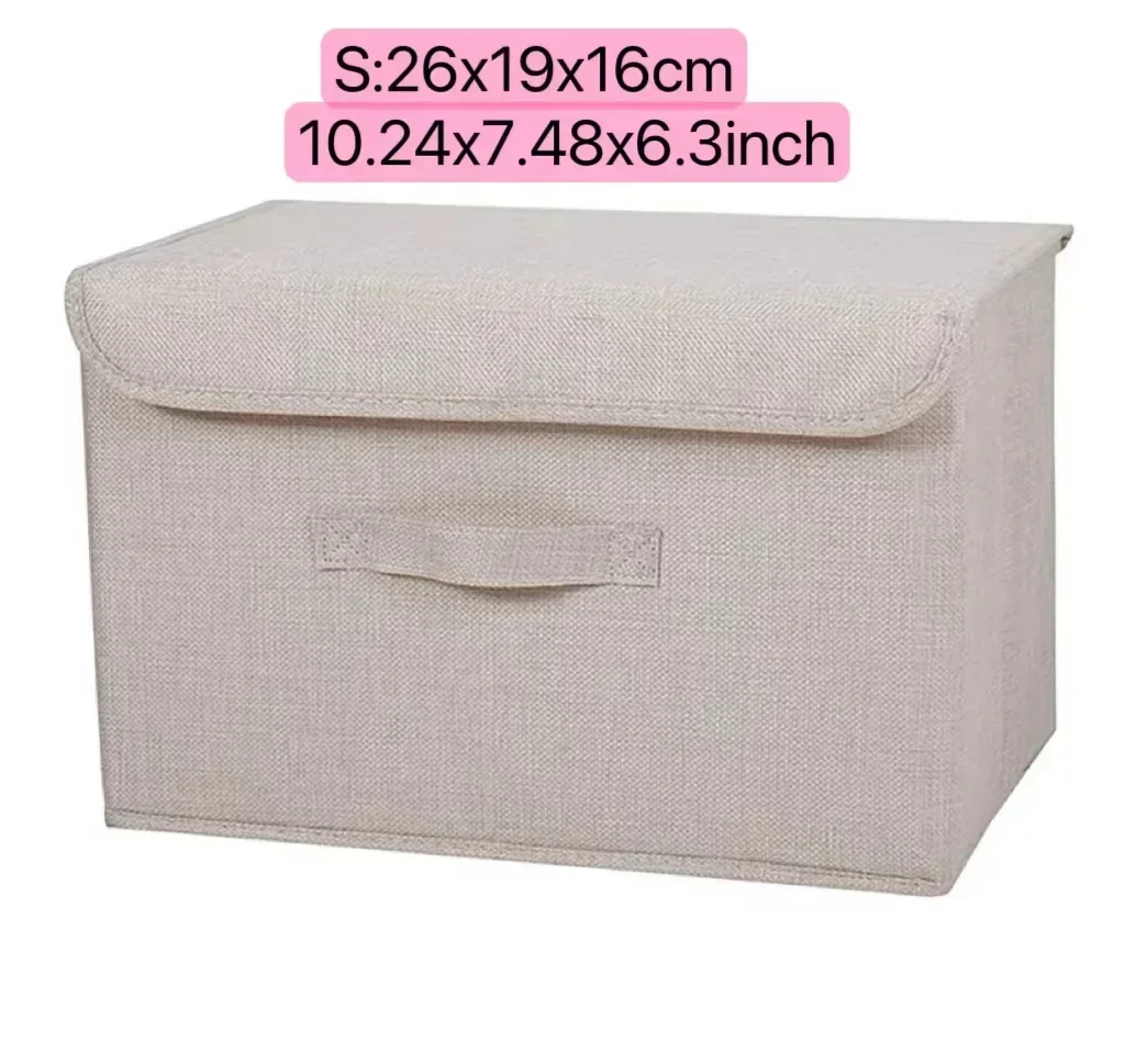 Non Woven Fabric Storage Box Home Supplies Clothing Pants Underwear Sock And Kid Toy Foldable Storage Organizer Cosmetics 6
