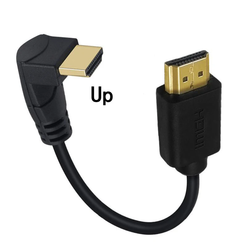 4K HDMI 호환 2.0 케이블 90/270 각도 HDTV 케이블 15CM 0.6M 1.8M 1080P 3D TV PC 프로젝터 PS3 4 울트라 3D 컴퓨터