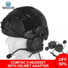 

WADSN Comtac II Headset Tactical Headphones NO Noise Reduction Communication Tactical Headset For Walkie-talkie Hunting Outdoor