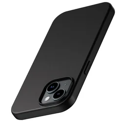 Premium Ultra - Thin Solid Black Matte Silicone Soft Case - iPhone 14 Pro (Black TPU Case)