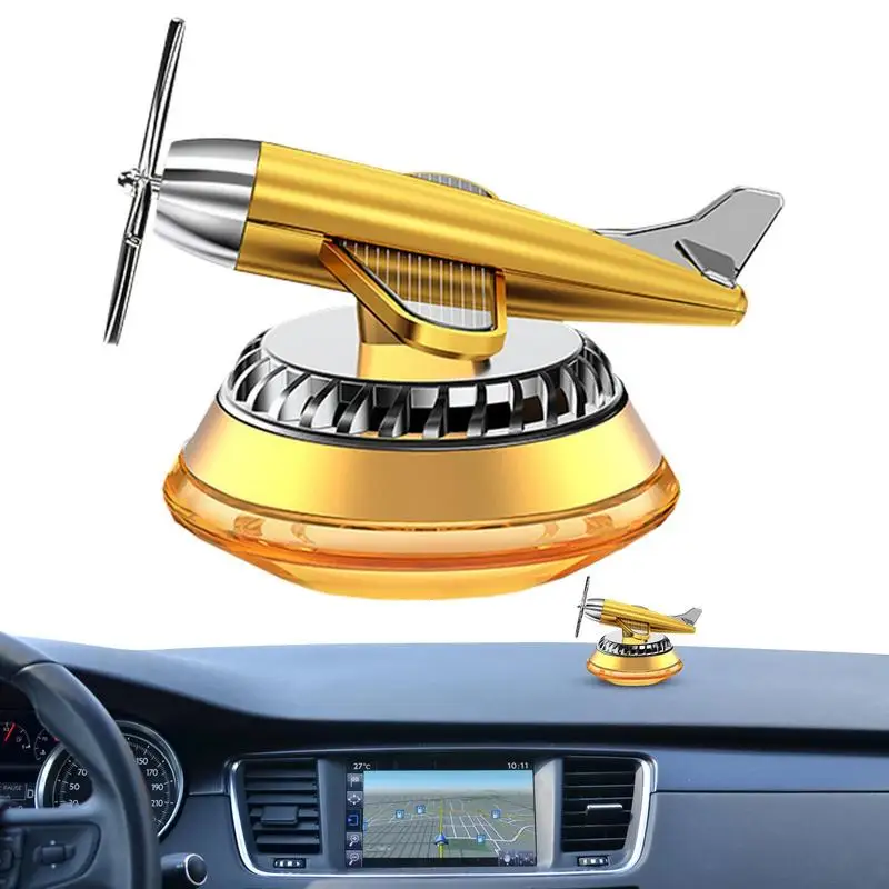 

Car Scent Car Fresheners Helicopter Solar Rotating Propeller Car Fresheners Car Perfume Airplane Air Refresher For Car