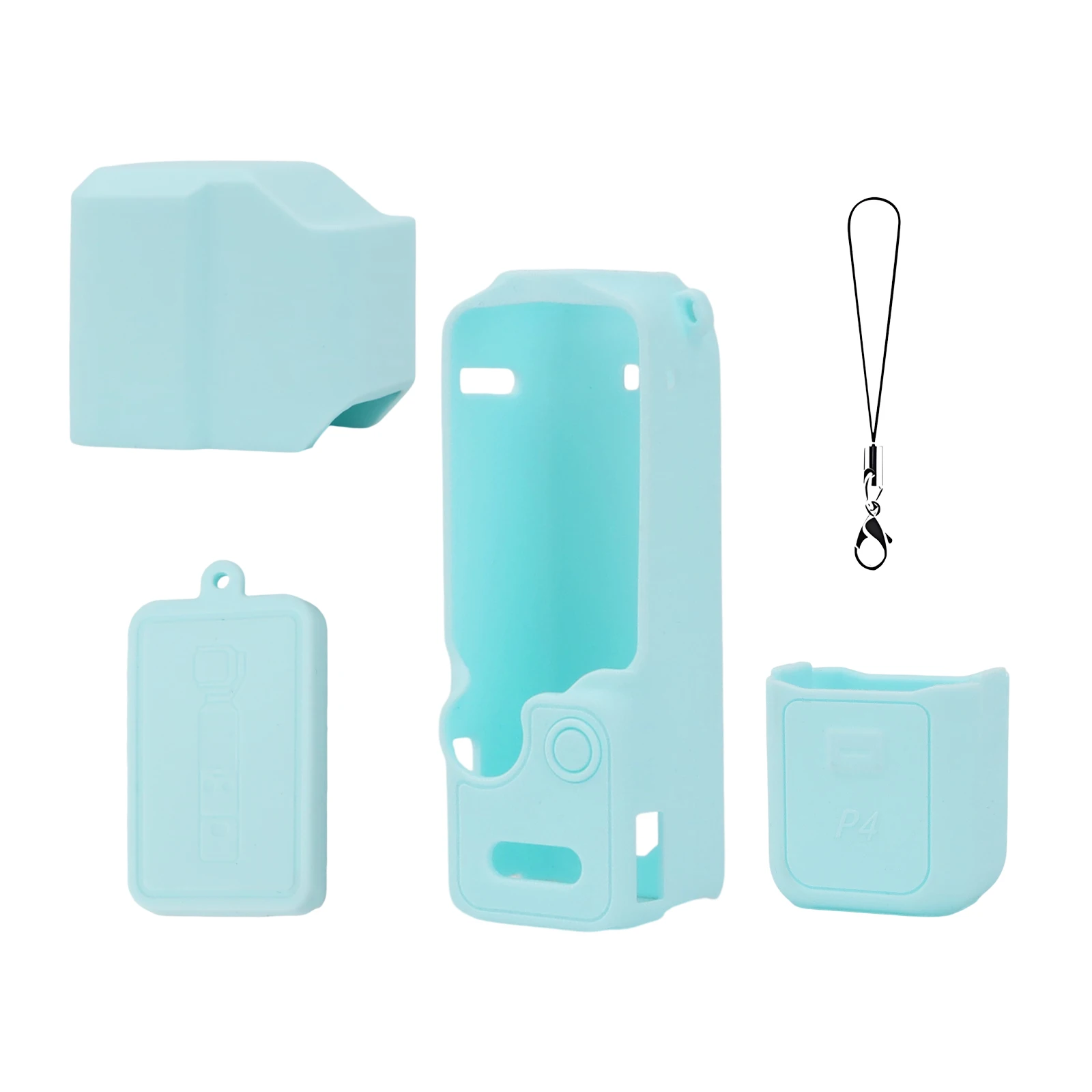 Premium Silicone Protective Case with Lens Guard and Lanyard