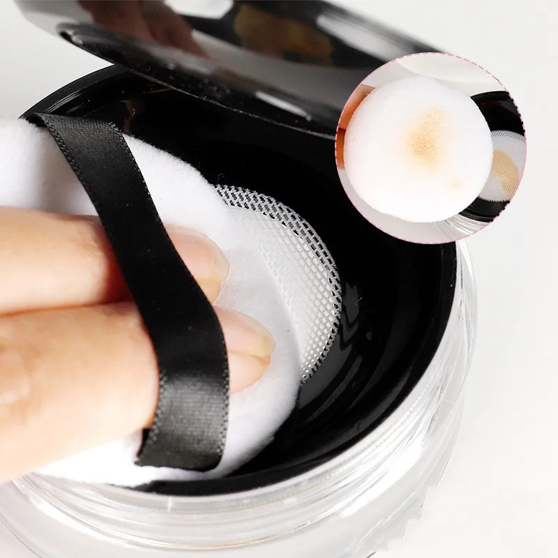 Travel Portable Plastic Powder Box Handheld Empty Loose Powder Pot with Sieve Cosmetic Travel Makeup Jar Sifter Container