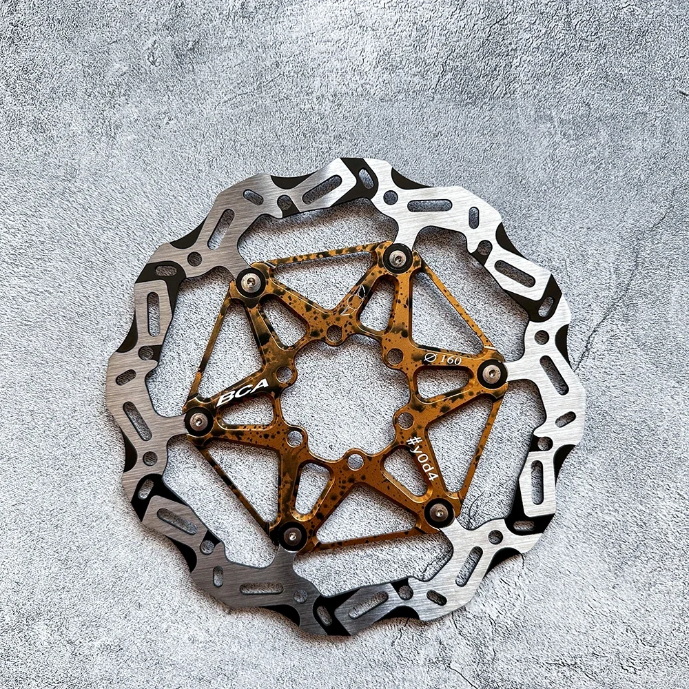 【未使用に近い】BCA #y0d4 180mm DISC BRAKE Bicyle Bike Brake Disc YOD4 6-hole Center Lock 160mm 180mm