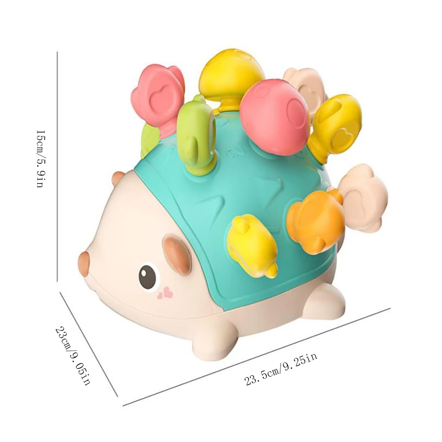 Fine Motor Training toys Puzzle Early education 1-3 years old boys girls baby hand-eye coordination Mosaic hedgehog 6