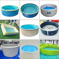 Piscine gonflable commerciale personnalisée, portable, en DWF, pour enfants et adultes, durable, grande piscine gonflable pour l'extérieur 3