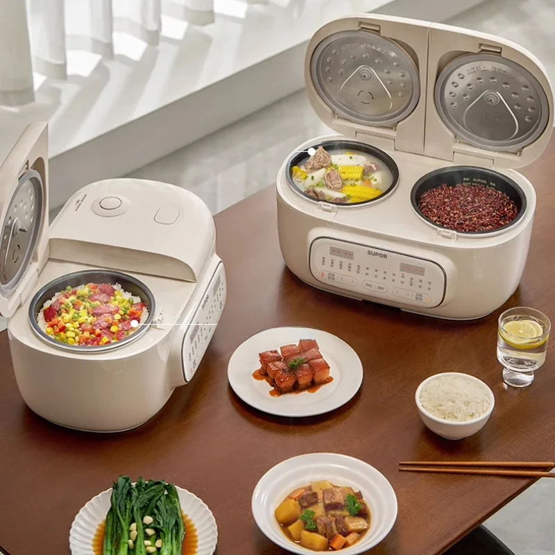 Double Bile Rice Cooker Household New Double Rice Cooker Multi-functional Pressur Spell Use One Food Truck