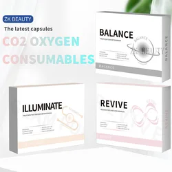Newest CO2 Oxygen Capsule Pods Consumable Bubble Exclusive Kit Balance Illuminate Revive Skin Exfoliation Lightening Product