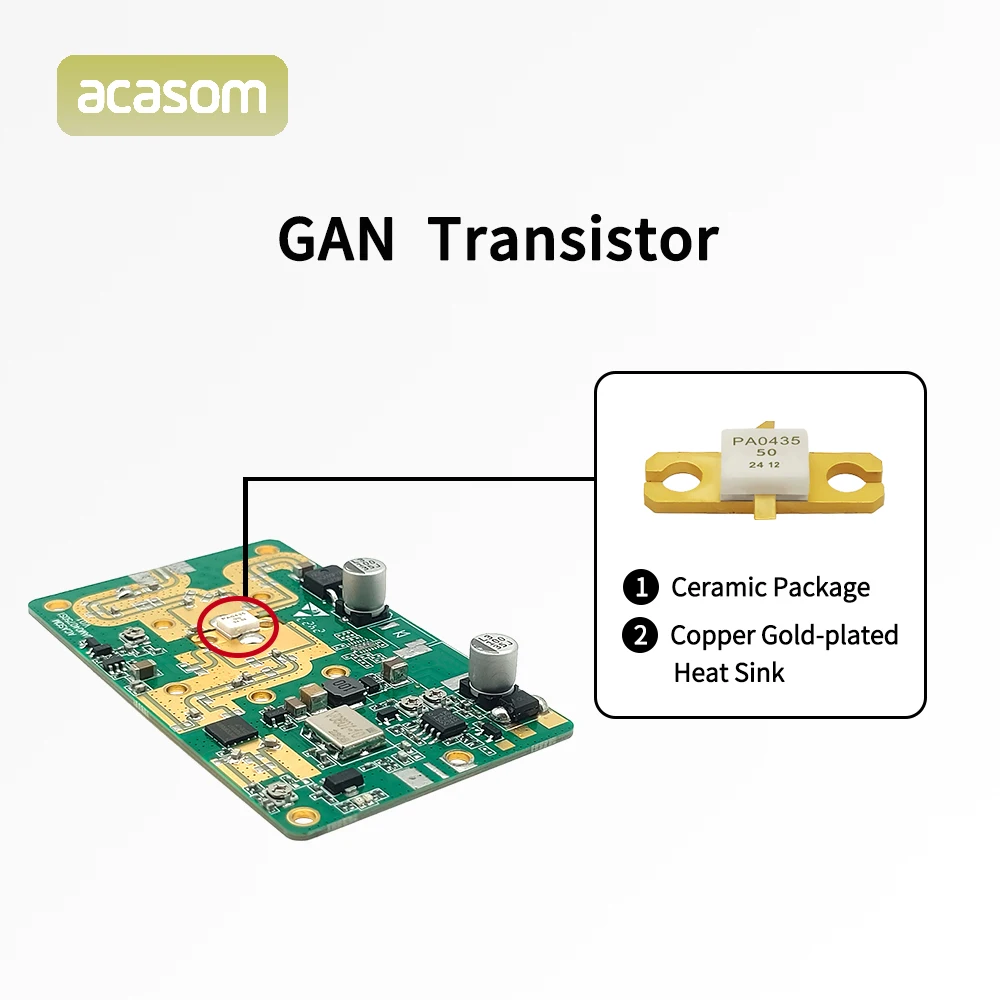 200-300MHz 50W GAN Module Power Amplifier RF UAV FPV Signal Module Signal Sweep Source