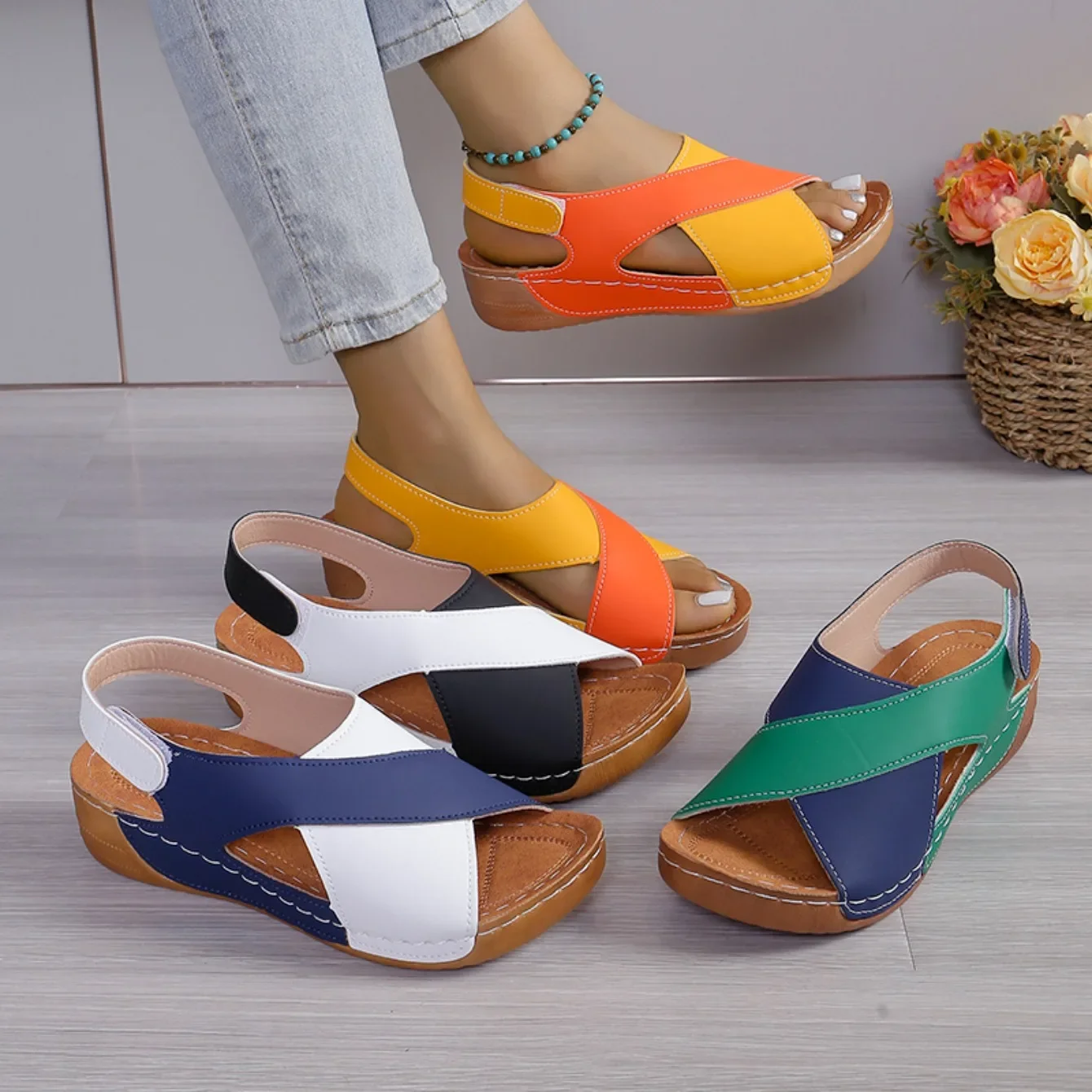 andales plateforme, sandales femme, chaussures luxe, styliste, sandales plage,