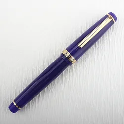 Jinhao 82 Acrylic Fountain Pen with Golden Trim and Converter - EF 0.38MM (82 - 2)