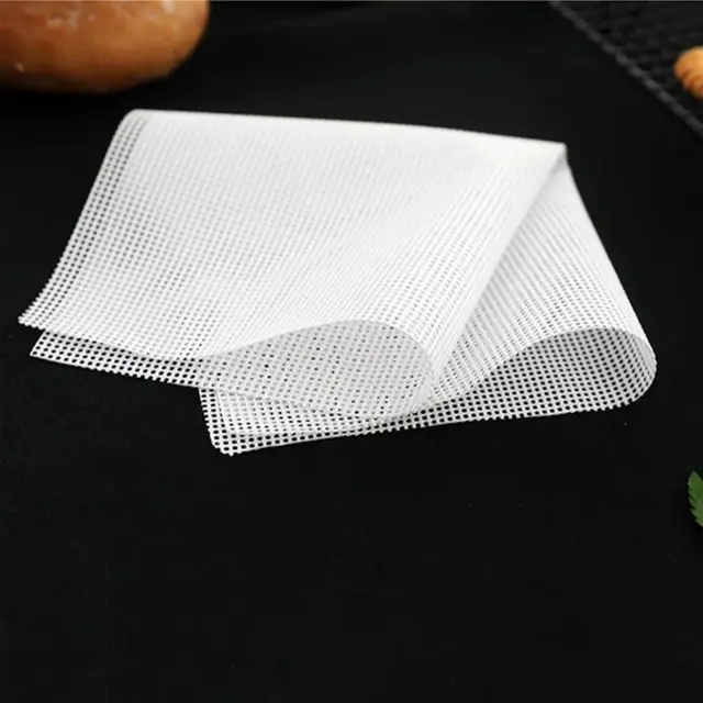 1Pcs Square Oven Kitchen Accessories Steamer Mesh Pad Food Fruit Dryer Reusable Dehydrator Sheets Silicone Non-Stick Baking Mat 5