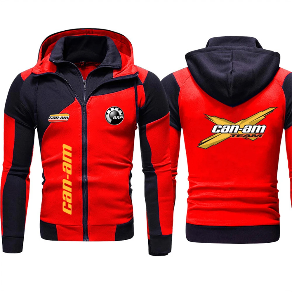 2024 New Windproof and Warm Double Zipper Men's Jacket BRP All Terrain Bike CAN-AM Logo Fashion Outdoor Cycling Jacket 5 Sd0cbaa6cc3be40a9add211d9f3dcfbb9i