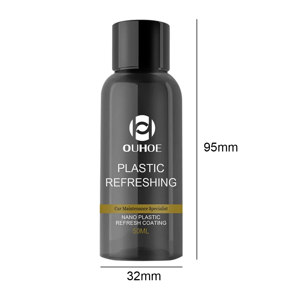 Car Plastic Restorer Coating Agent Auto Plastic Rubber Exterior Repair  Clean Refresh Restoration Agent Black Shine Seal Brighten - AliExpress