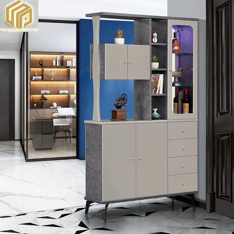 

Hotel porch cabinet, shoe cabinet, living room partition cabinet, simple modern double faced wine cabinet, screen, living room c