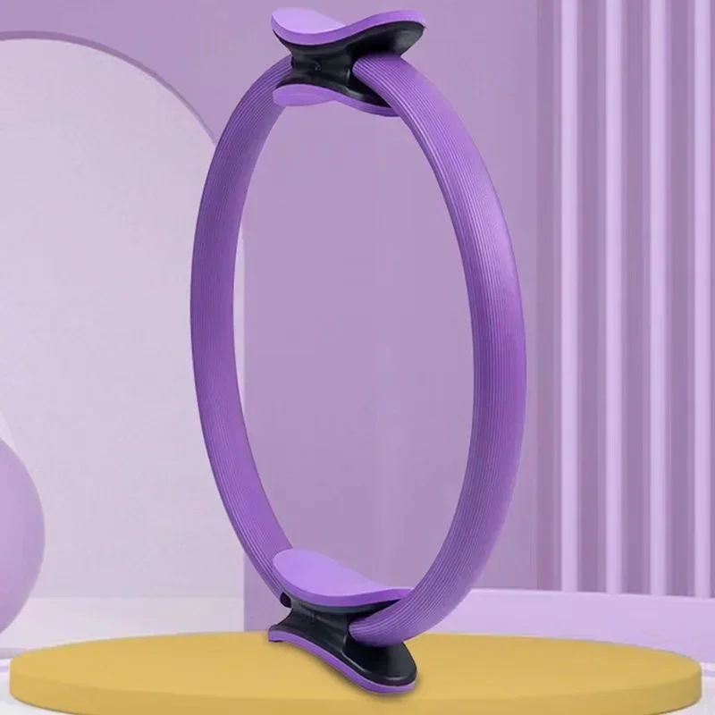 Yoga Fitness Ring Circle Pilates Women Girl Exercise Home Resistance elasticity Yoga Ring Circle Gym Workout Pilates Accessories yoga circle pilates ring