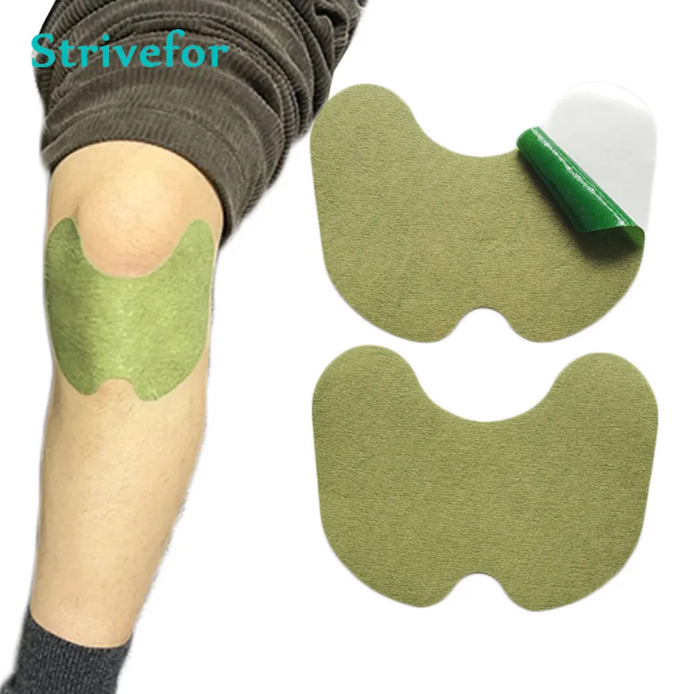 Pain Relief Patch 8pcs New Wormwood Knee Patch Joint Muscle Pain Relief Plaster Cartilage Analgesic Self-Heating Herb Sticker Rheumatoid Arthritis