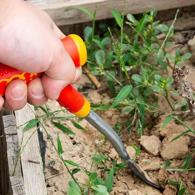 New Garlic Digging Shovel Agricultural Stainless Steel Flower Shovel Gardening Weeding Dig Wild Herbs 3-Point Shovel Garden Tool 3