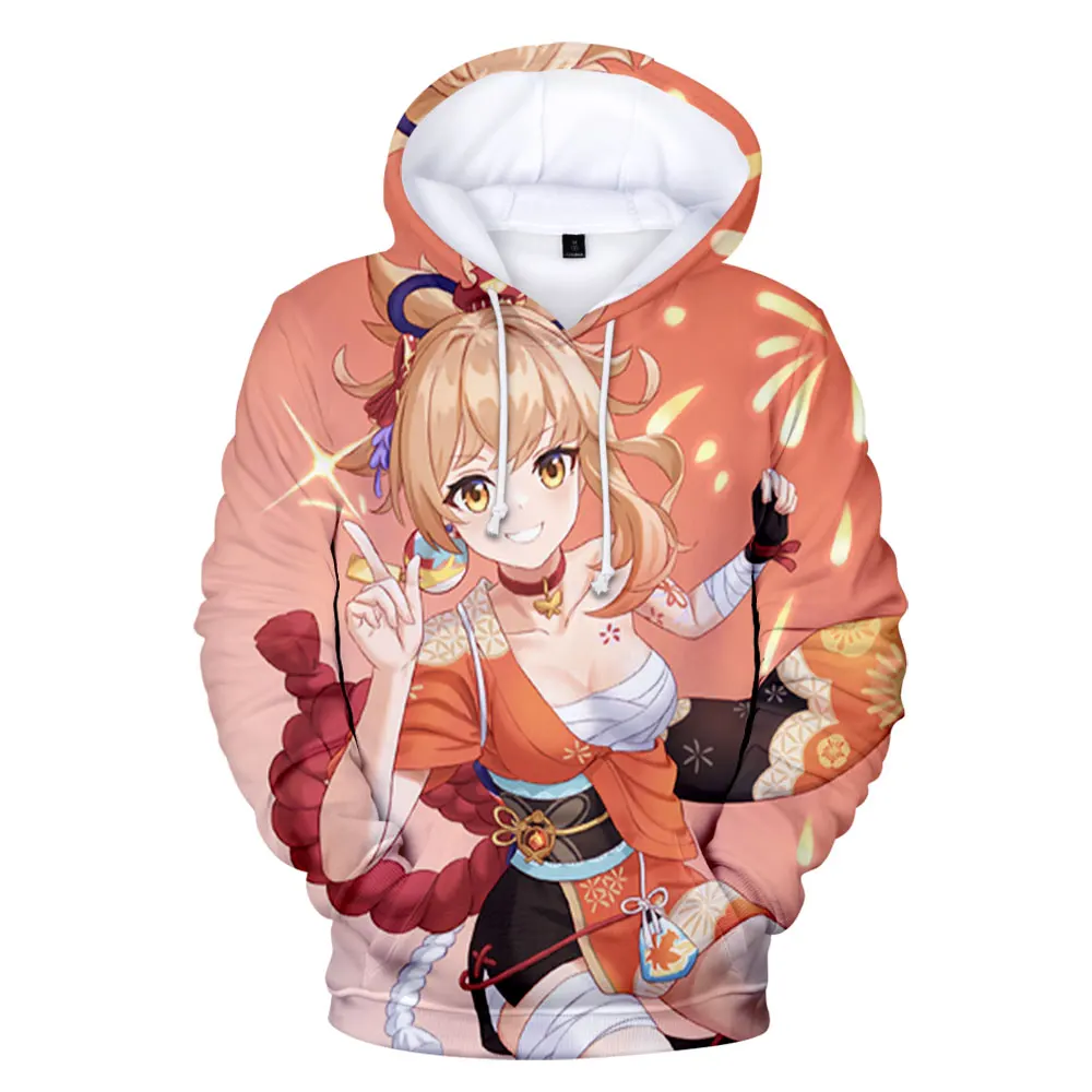 

Genshin Impact Yoimiya 3D Hoodie Loose Casual New Trend Harajuku Unisex Hoodie Anime Clothing
