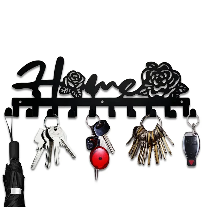 

Metal Wall Hooks Rustproof Hook Heavy Duty Hanger Storage Holder Decorative Coat Rack Holders Organizer For Hat Key Closet Bags