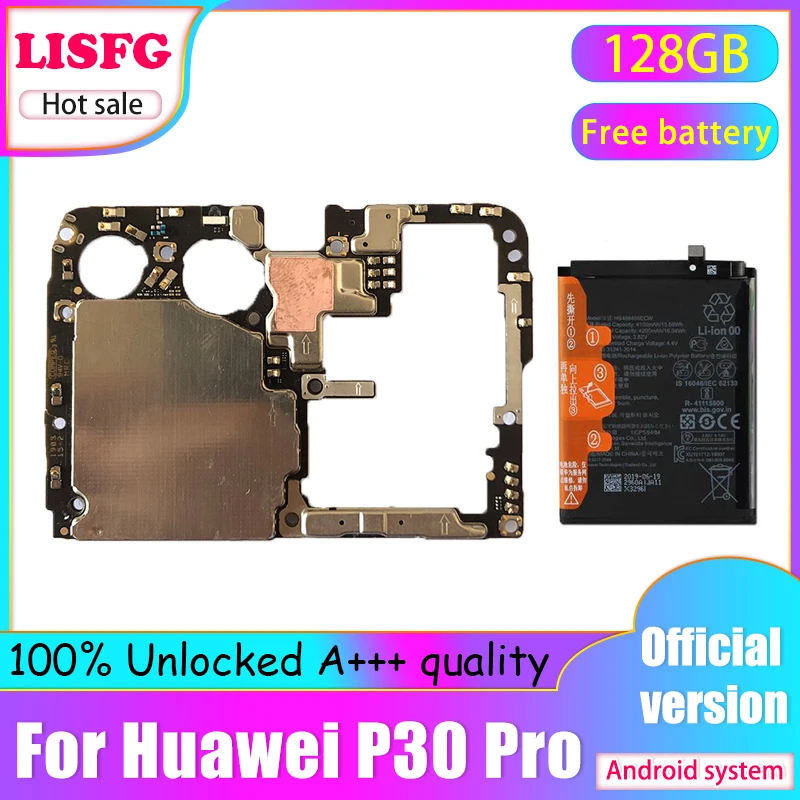 Оригинальная разблокированная материнская плата для HUAWEI P30 Pro 6 ГБ + 128 Гб 100%