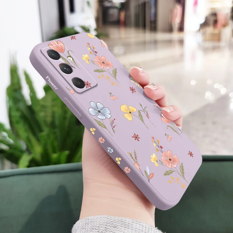 Blue Flower Pattern Phone Case - Elegant and Durable Cover