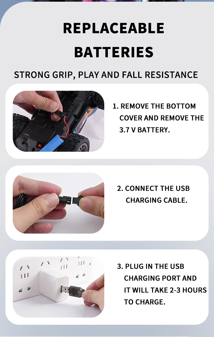 2.4G Remote Control Cars Rc Car Electric Led Lights 4Wd Stunt Climbing Cars With Spray Toys For Boys Kids Children Gift