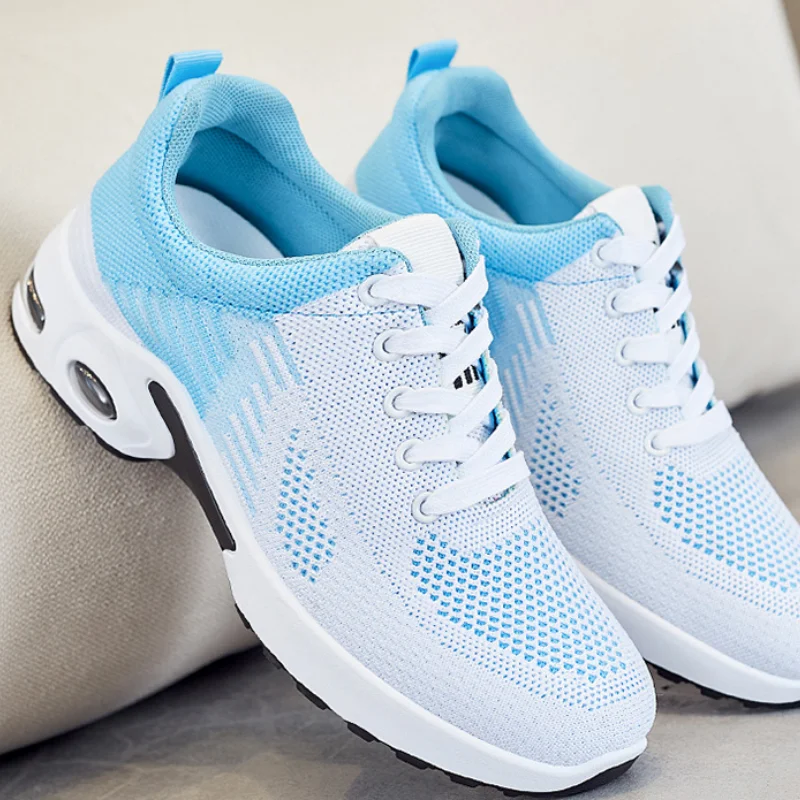 New spring and autumn shoes women's cushion shoes soft sole breathable sports single