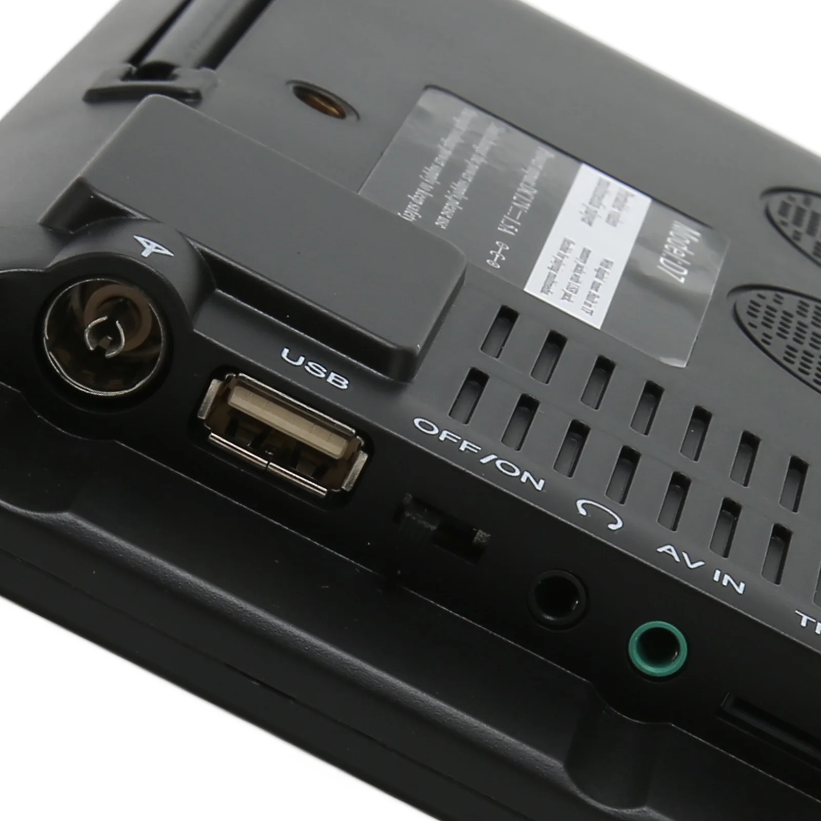 7in HD LED Digital TV Portable Television Video Player Built in Rechargeable Battery EU Plug