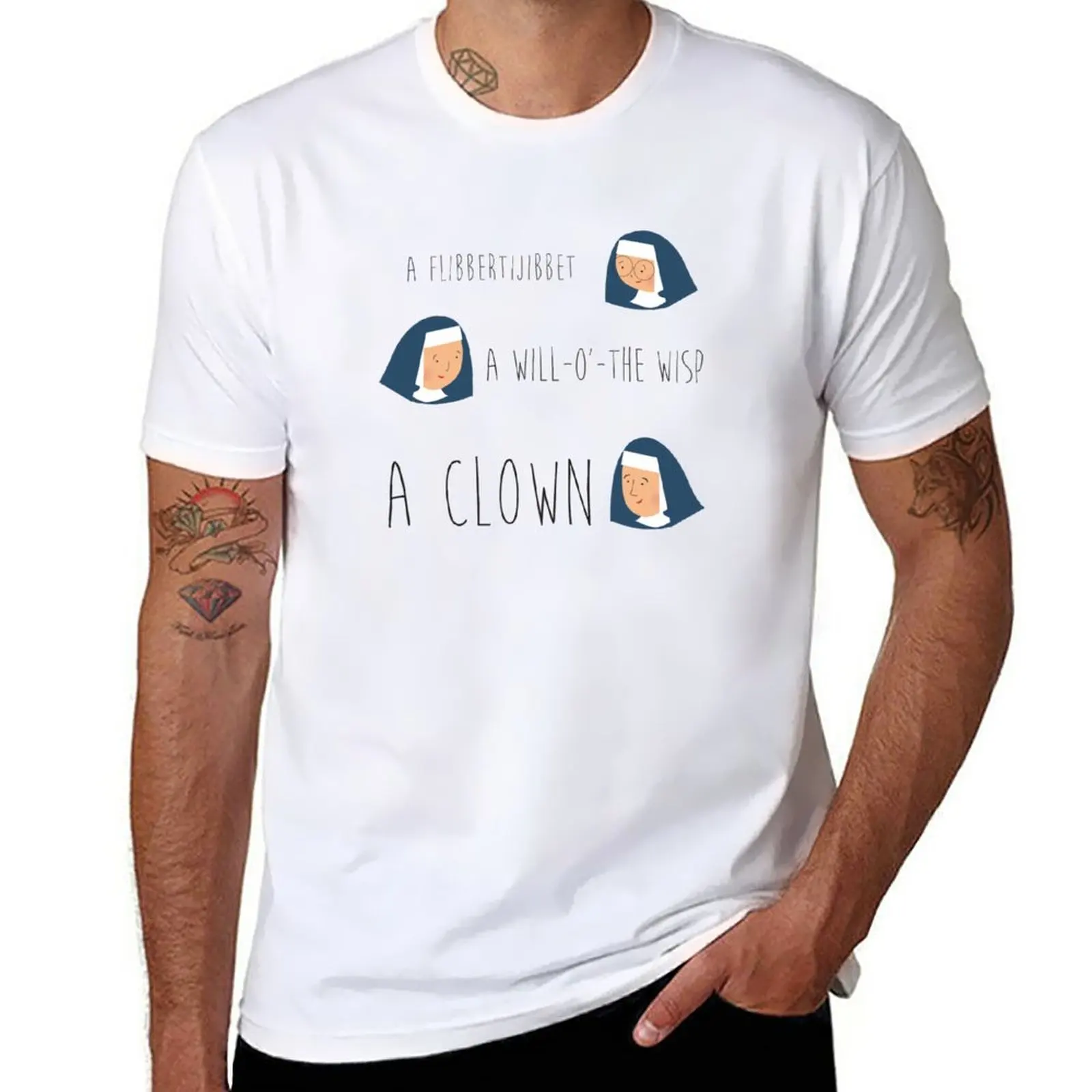 

Sound of music nuns T-Shirt korean fashion tees plus sizes summer top designer t shirt men