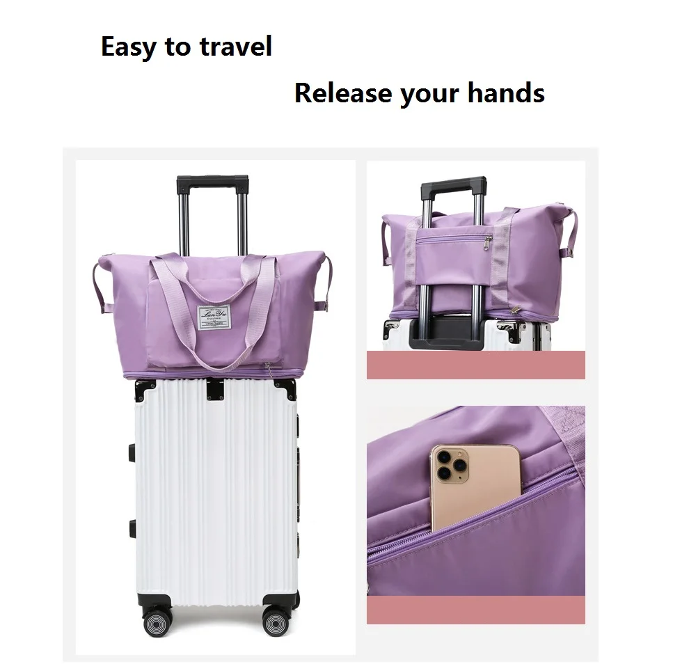 Grand Sac Fourre-tout Pliable Oaziz, Imperméable, Vert, Fabriqué Aux USA, Idéal Voyage
