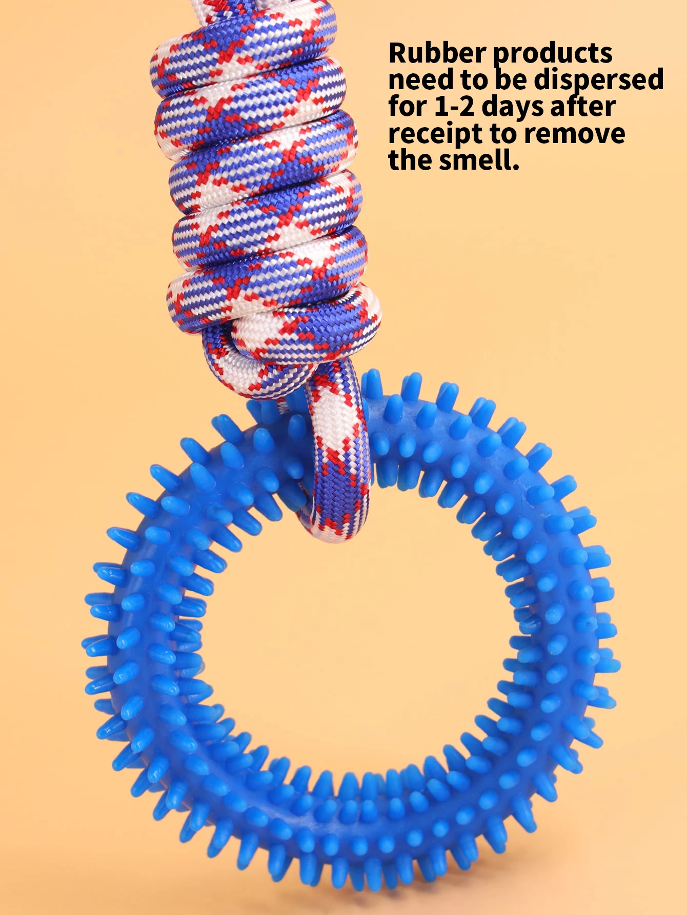 Supet interaktives Training Haustier Spielzeug Ring Spiked Ring Hund Zähne Reinigung Haustier Zubehör – Detail 2