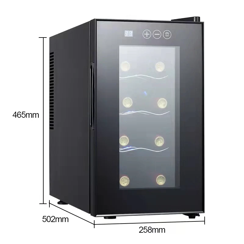 Multi-layer Fridge Mini Home Freezer Glass Single Door Wine Refrigerator